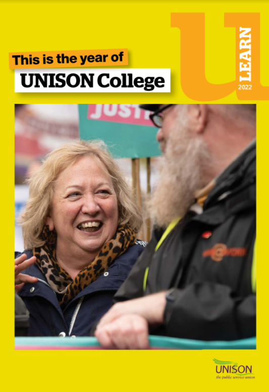 Cover of ULearn 2022 with headline 'This is the year of UNISON College'