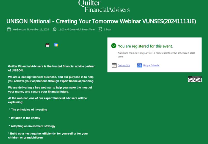 Quilter joining instructions