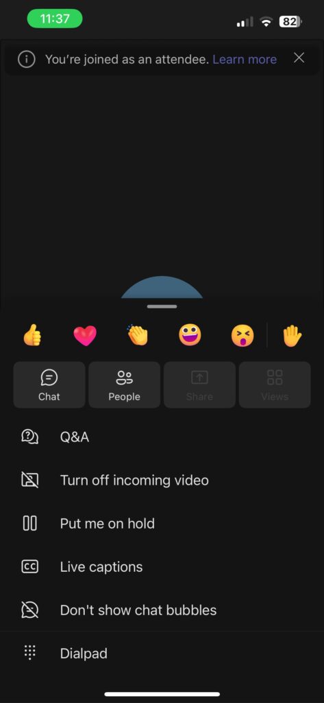 Further instructions for turnng live captions on when using a smartphone. 